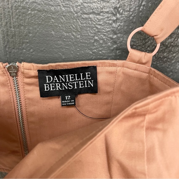 DANIELLE BERNSTEIN Women's Bra Tank Copper Peach Size 12 Cropped Bra Top - Picture 9 of 15